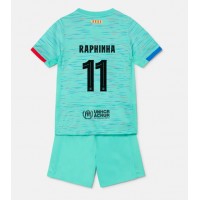 Barcelona Raphinha Belloli #11 3rd trikot Kinder 2023-24 Kurzarm (+ Kurze Hosen)